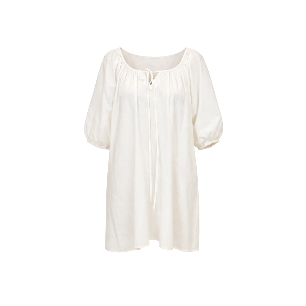 Atoll Sundress with short sleeves on a white background