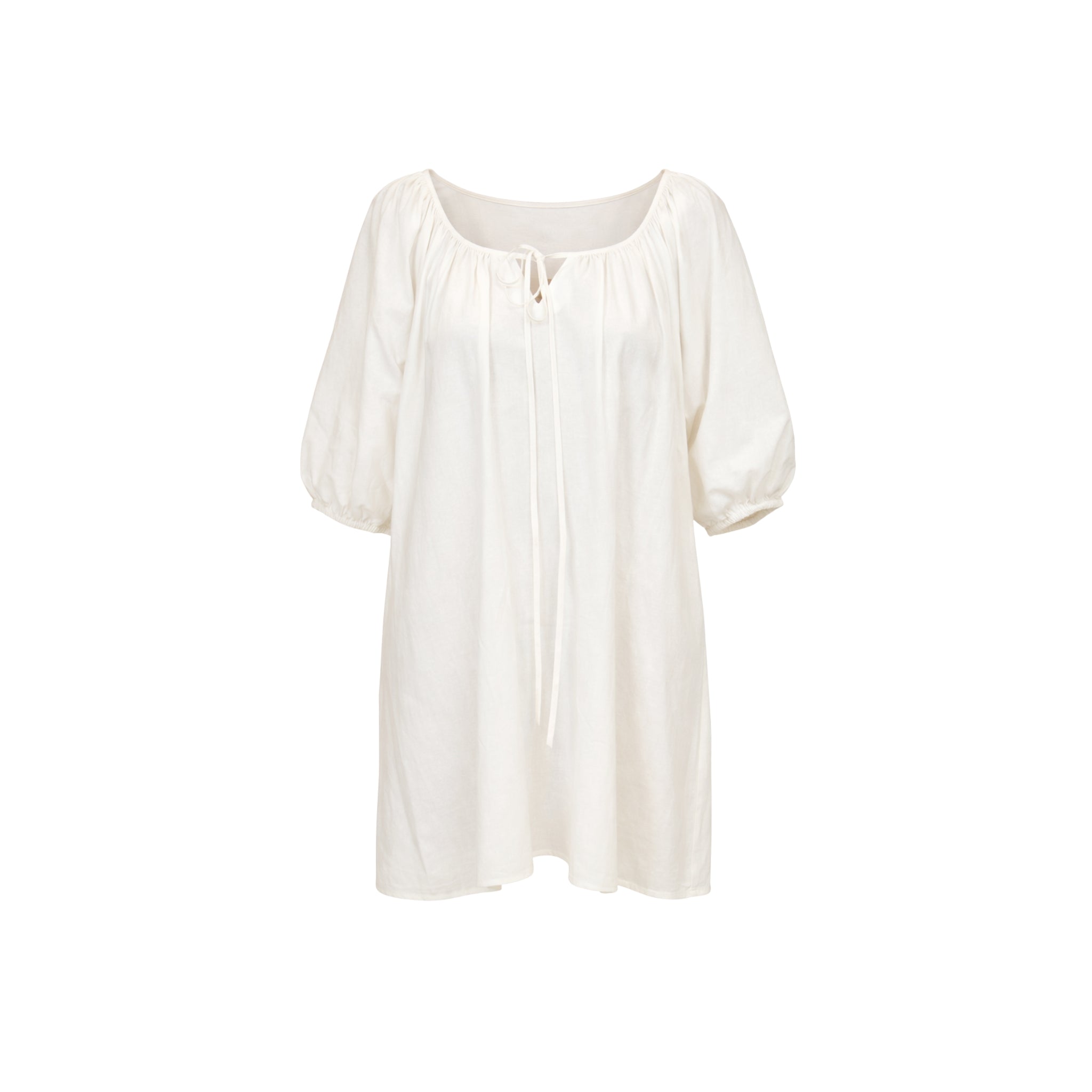 Atoll Sundress with short sleeves on a white background