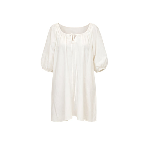 Atoll Sundress with short sleeves on a white background