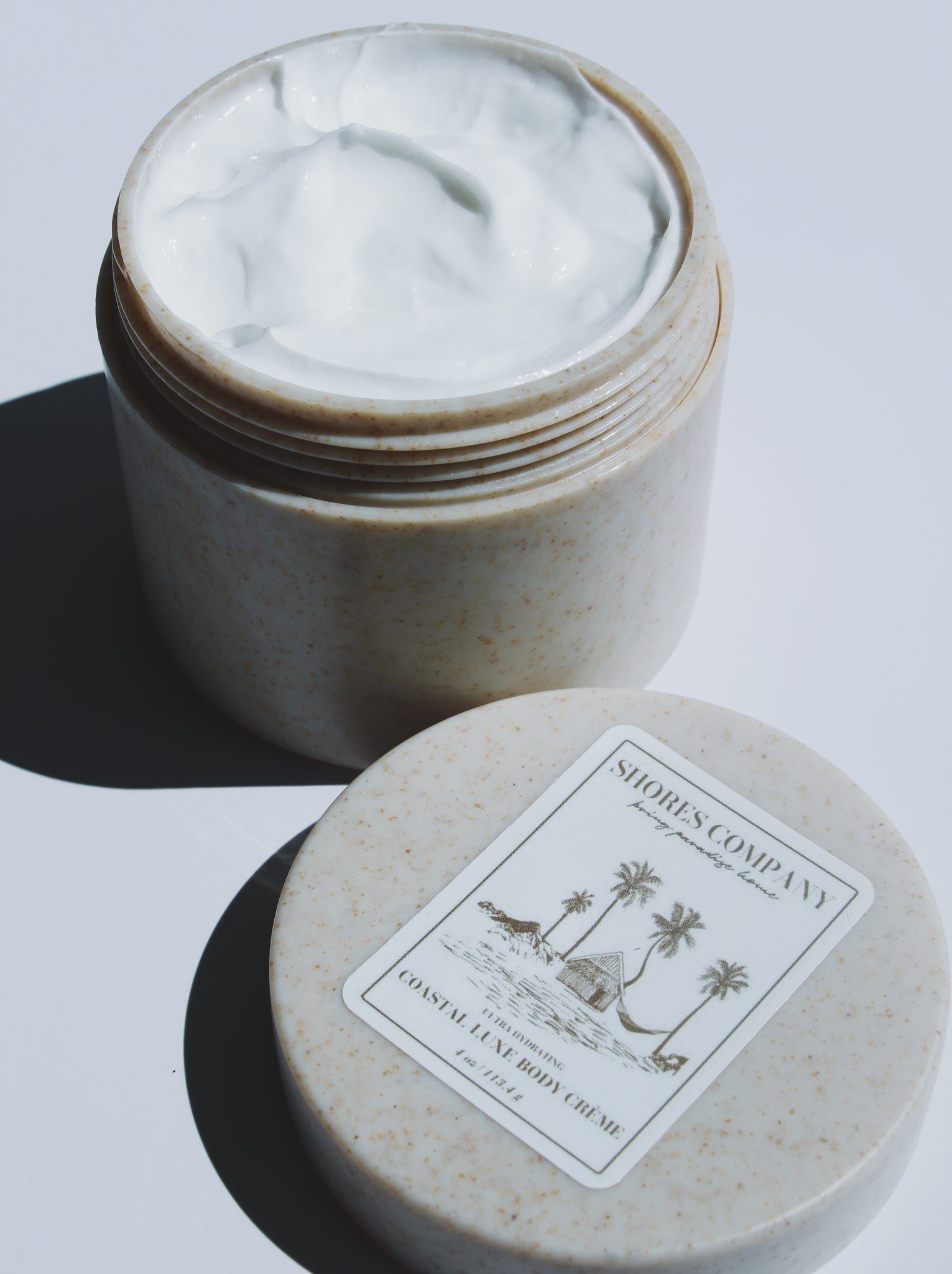 Shores Company Coastal Luxe Body Crème – velvety body moisturizer combining coconut oil and shea butter to restore and soothe dry skin.