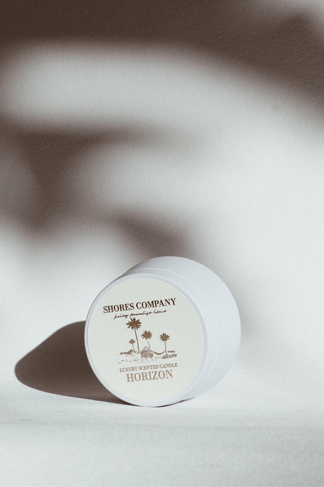Candle Tin of Shores Company product on a light background
