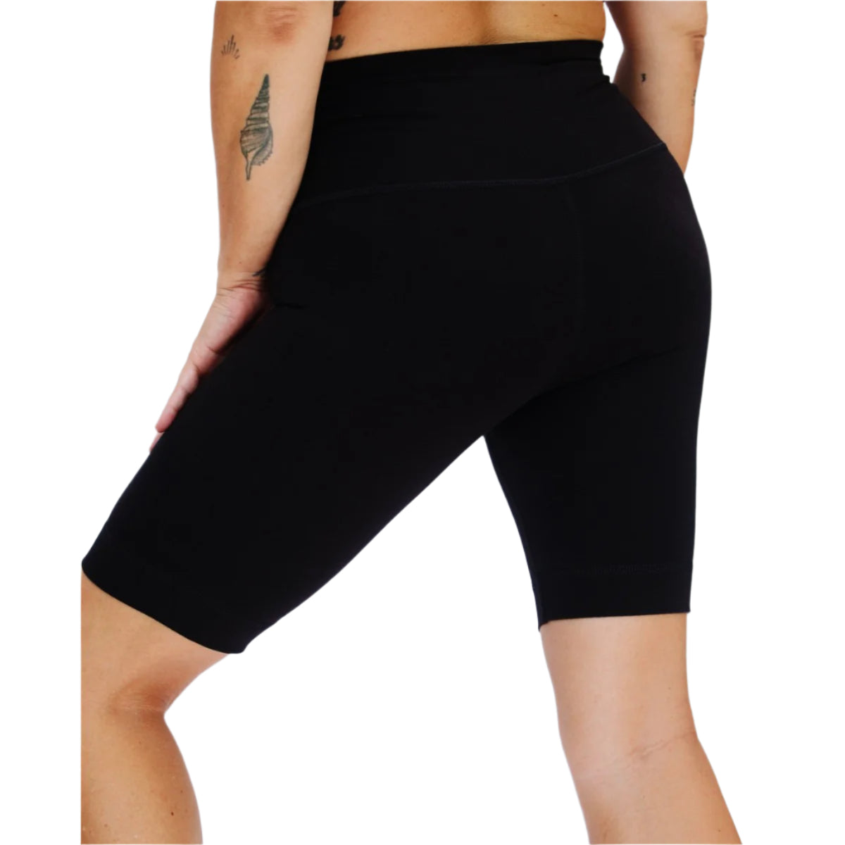 Haze Shorts back view - breathable bamboo biker shorts by Shores Company